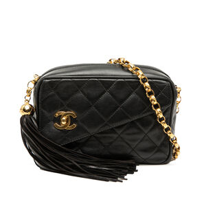Pre-Loved Chanel Mini CC Quilted Lambskin Tassel Camera Bag